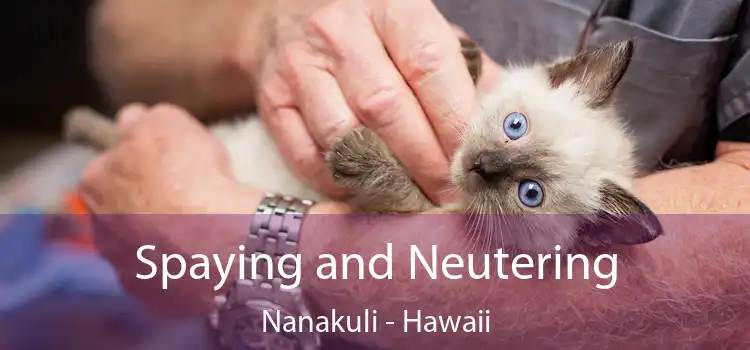 Spaying and Neutering Nanakuli - Hawaii